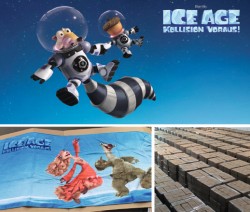 Praesenta IceAge Strandtuecher Collage - Präsenta Promotion liefert Ice Age-Strandtücher