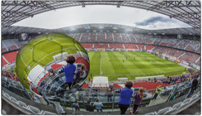 PAOL Stadion panorama - 360° - Mittendrin im Geschehen